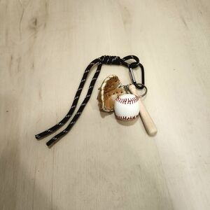 (3)pc Baseball Keychain (Glove, Ball, Bat)